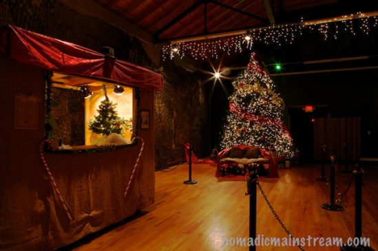 The bench is ready for Santa to come and visit with the children.