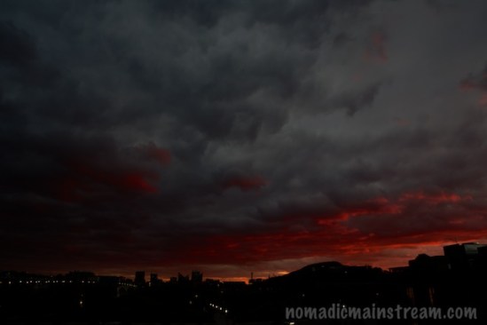 Last bit of sunset from old view