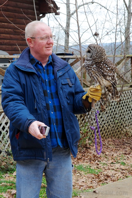 Artie watches his new friend carefully, probably hoping he'll get petted (he did)