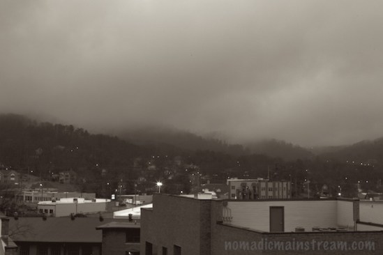 Sky full of gray over our new view