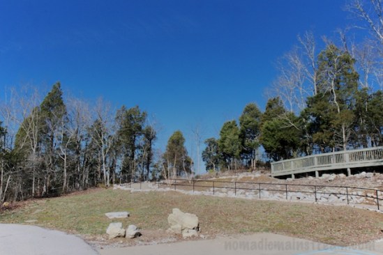 The accessible walkway up to the overlook