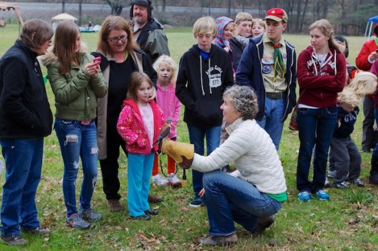 Small children were fascinated by Gilbert