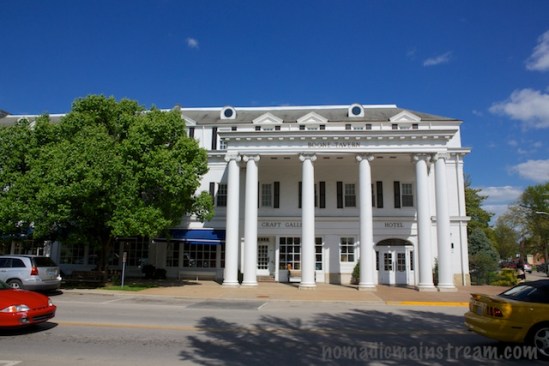 I don't think Daniel Boone ever waited for gaps in car traffic to snap a picture of his namesake tavern