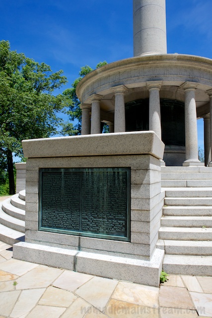 In honor of Memorial Day, we stopped to read the stories of the battles on the memorial