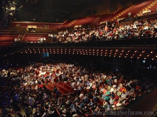 The Grand Ole Opry filled slowly with much of the audience hanging around outside until the big acts began