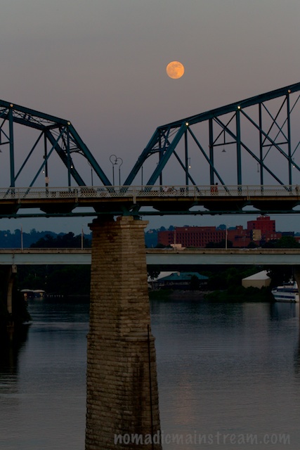 Moon over the bridge