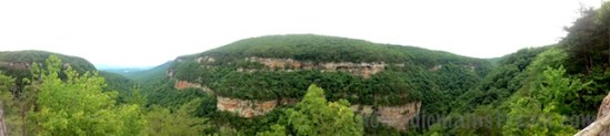 iPhone panoramic from the second overlook