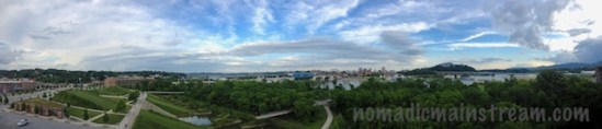 Panoramic View of the North Shore and Water Front at 7:30ish